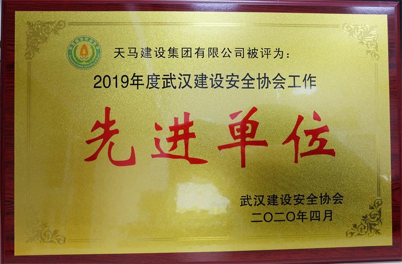 2019年度武漢建設(shè)安全協(xié)會工作先進單位