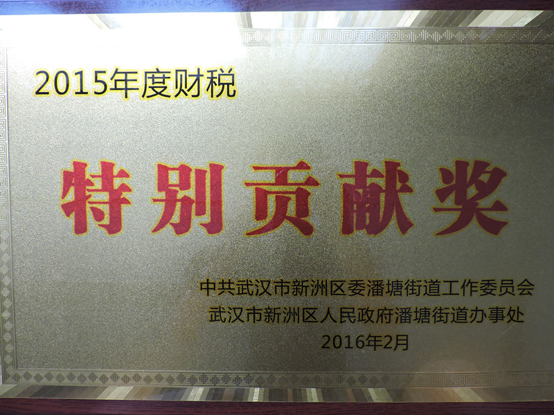 2015年度財稅特別貢獻(xiàn)獎